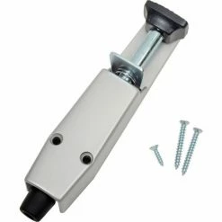 Sentry Supply Door Stop, Plunger Style, Spring Loaded, Aluminum Painted - 658-1015 -Restroom Partitions Sales B667534 02