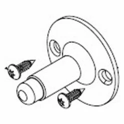 Bradley Corporation Bradley Bathroom Partition Wall Bumper Kit, Zamak, Baked Enamel - HDWT-Z283