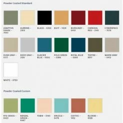 Bradley Corporation Bradley Powder Coated Steel 18" x 42" Urinal Screen, Warm Gray - WHUS18-WGR 8 Bradley Corporation Bradley Powder Coated Steel 18" x 42" Urinal Screen, Warm Gray - WHUS18-WGR -Restroom Partitions Sales Bradley Powder Coated Colors 3