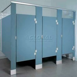 ASI Global Partitions Alcove Hardware Kit One Ear Polymer Partitions- Aluminum Stirrup