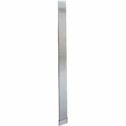 ASI Global Partitions Stainless Steel Pilaster w/ Shoe - 24"W x 82"H Satin