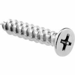 Sentry Supply T-20 Flat Head Screw W/Pin, #10 X 1", Stainless Steel - 642-0140** - Pkg Qty 50