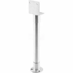 Sentry Supply Pilaster Floor Support, 1 Ear, 11-1/2"-14", Stainless Steel - 650-2004