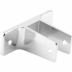 Sentry Supply 2 Ear Wall Bracket, 1", Chrome - 650-6356 - Pkg Qty 4