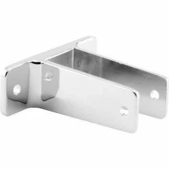Sentry Supply 2 Ear Wall Bracket, 1", X-Long, Chrome - 650-6365 - Pkg Qty 2