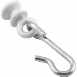 Sentry Supply Curtain Hook, Aluminum Hook W/Nylon Guide - 650-6647 - Pkg Qty 20