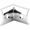 Sentry Supply Alcove Clip, Right Angle, Curved, Satin - 650-6651 - Pkg Qty 4