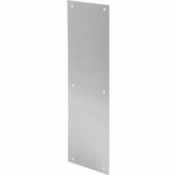 Sentry Supply Push Plate, 4" X 16", Brushed Satin Nickel - 659-1041 - Pkg Qty 2